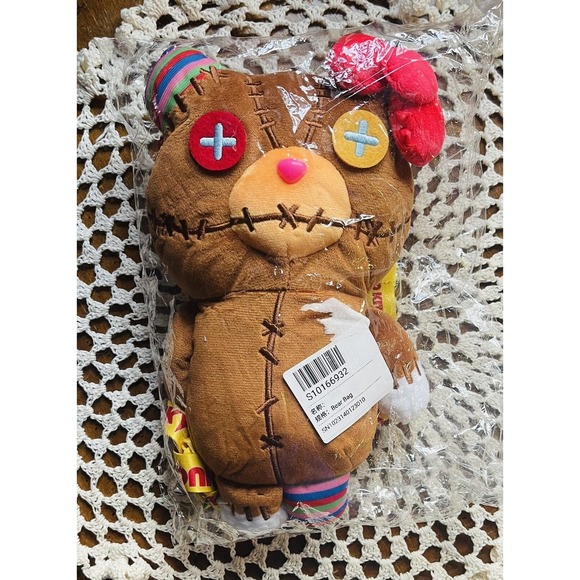 Cute Hello Kitty Zombie Bear Plush Doll Toy Bag Cell Phone Bag 23cm Halloween - Picture 6 of 7